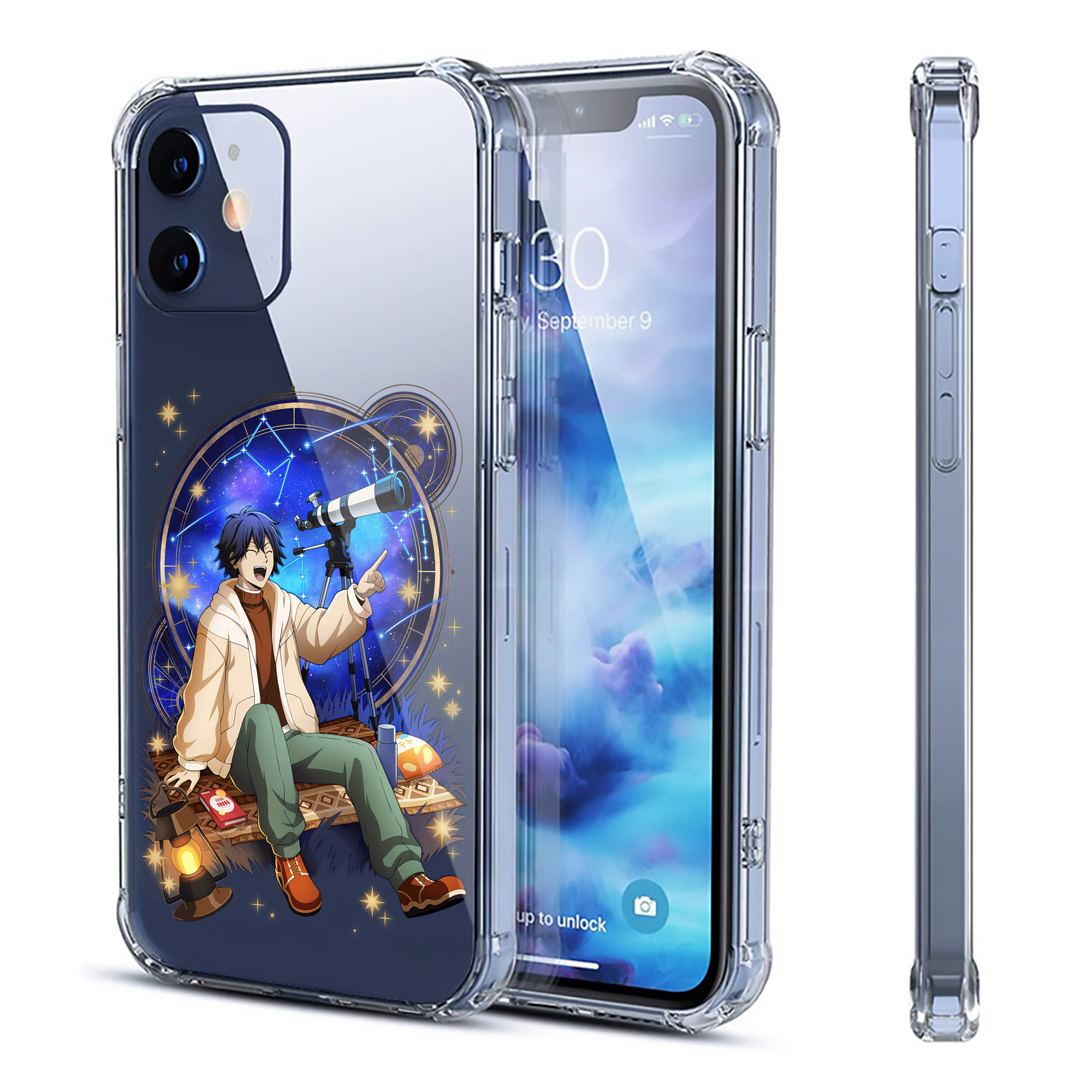 （画像用） 文豪ストレイドッグス Bungo Stray Dogs 【iPhone 12シリーズ対応】透明スマホケース（クリアソフトケース）